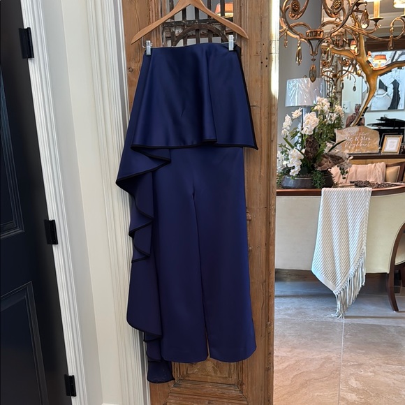 Solace London Navy with Black Trim Jumpsuit